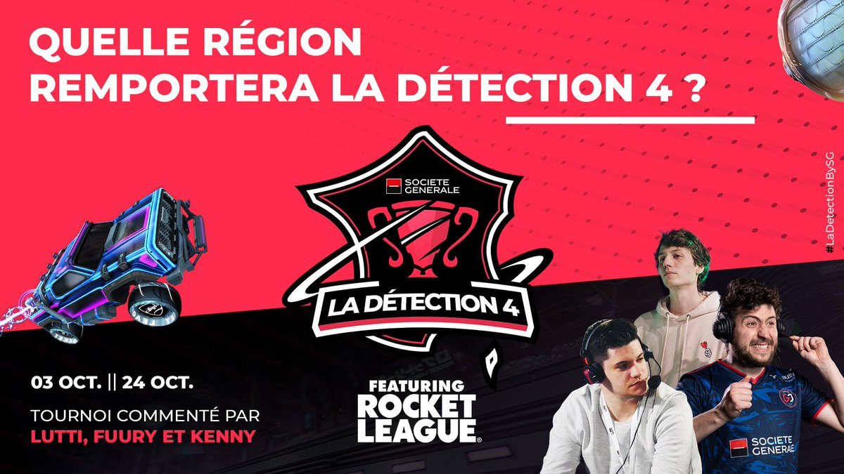 RocketBaguette's tweet photo. Représenter ta région dans un tournoi 2v2 ? C'est possible avec #LaDetectionBySG de @SGesport !
Les inscriptions sont toujours ouvertes... alors fonce ! 🔥

📆 Tournoi du 3 au 24/10
🏆 8000€ de lots
🔗 Toutes les infos sur https://t.co/4TlJmTCtju https://t.co/gbL1E4fPas