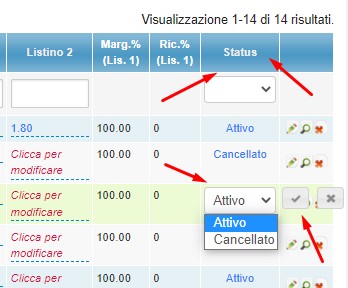 cloudhotelit's tweet photo. 🆕💡Magazzino > Articoli e servizi

Per impedire l'inserimento di articoli andati in disuso è stato aggiunto un flag Status (Attivo/Cancellato)

Se l'articolo è in status Cancellato non comparirà nella ricerca ad autocompletamento in fase di addebito degli extra o in fatturazione https://t.co/XXqj9G36jO