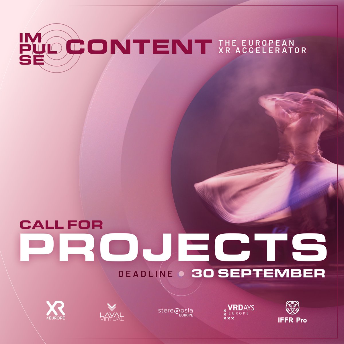 PXN (@hellopxn) on Twitter photo 📣 APPEL À PROJETS
Rejoignez le programme IMPULSE | Content pour développer votre projet XR créatif.
Accès au formulaire : form.typeform.com/to/X5xgx6xT
Information : vrdays.co/impulse-2/
Date limite : 30 septembre
@XR4EUROPE <a href="/VRDays/">VRDays Foundation</a> <a href="/Stereopsia/">Stereopsia</a> @IFFRPro <a href="/lavalvirtual/">Laval Virtual</a> 📣 APPEL À PROJETS
Rejoignez le programme IMPULSE | Content pour développer votre projet XR créatif.
Accès au formulaire : form.typeform.com/to/X5xgx6xT
Information : vrdays.co/impulse-2/
Date limite : 30 septembre
@XR4EUROPE <a href="/VRDays/">VRDays Foundation</a> <a href="/Stereopsia/">Stereopsia</a> @IFFRPro <a href="/lavalvirtual/">Laval Virtual</a>