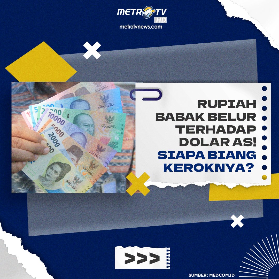 Nilai tukar rupiah pada Rabu pagi (21/9) tadi melemah di level Rp15 ribu per USD. Siapa dibalik melemahnya rupiah kali ini? Simak ulasan singkat berikut.

Sumber: medcom.id/ekonomi/keuang…

#medcomid #rupiah #dolaras #nilaitukarrupiah