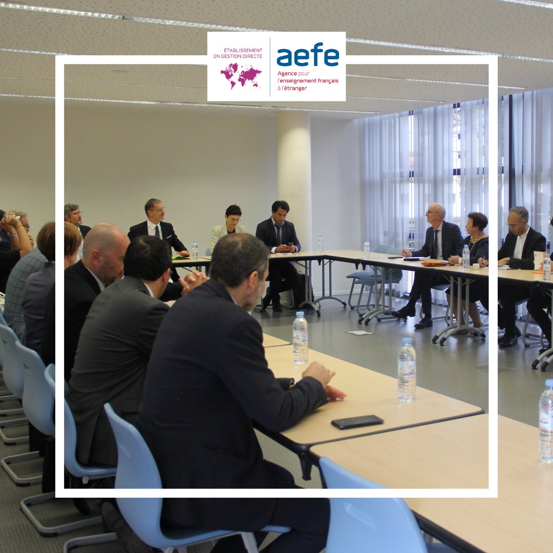 Visite du Directeur Général de l’AEFE
Ce mercredi 21 septembre, nous avons eu le plaisir d’accueillir le Directeur Général de l’AEFE, Monsieur Olivier Brochet et les équipes de direction des lycées partenaires dans le cadre d'un séminaire de rentrée.

<a href="/aefeinfo/">AEFE</a> <a href="/AmbaFranceMaroc/">La France au Maroc 🇫🇷🇪🇺</a>