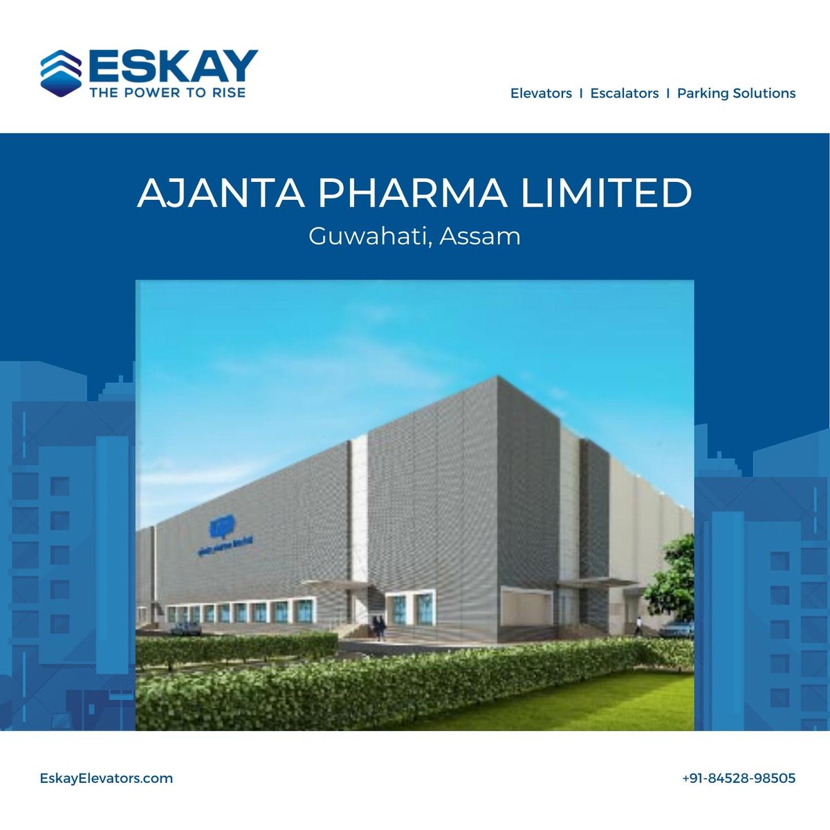 eskayelevators's tweet photo. We have a proven track record of executing commercial projects &amp; one of them was for pharmaceutical company @ajantapharmaltd. We supplied them with 16 goods lifts for their manufacturing plant at Assam within the committed timelines
 
#eskayelevators
#elevators
#powertorise https://t.co/fLbSvJRPET
