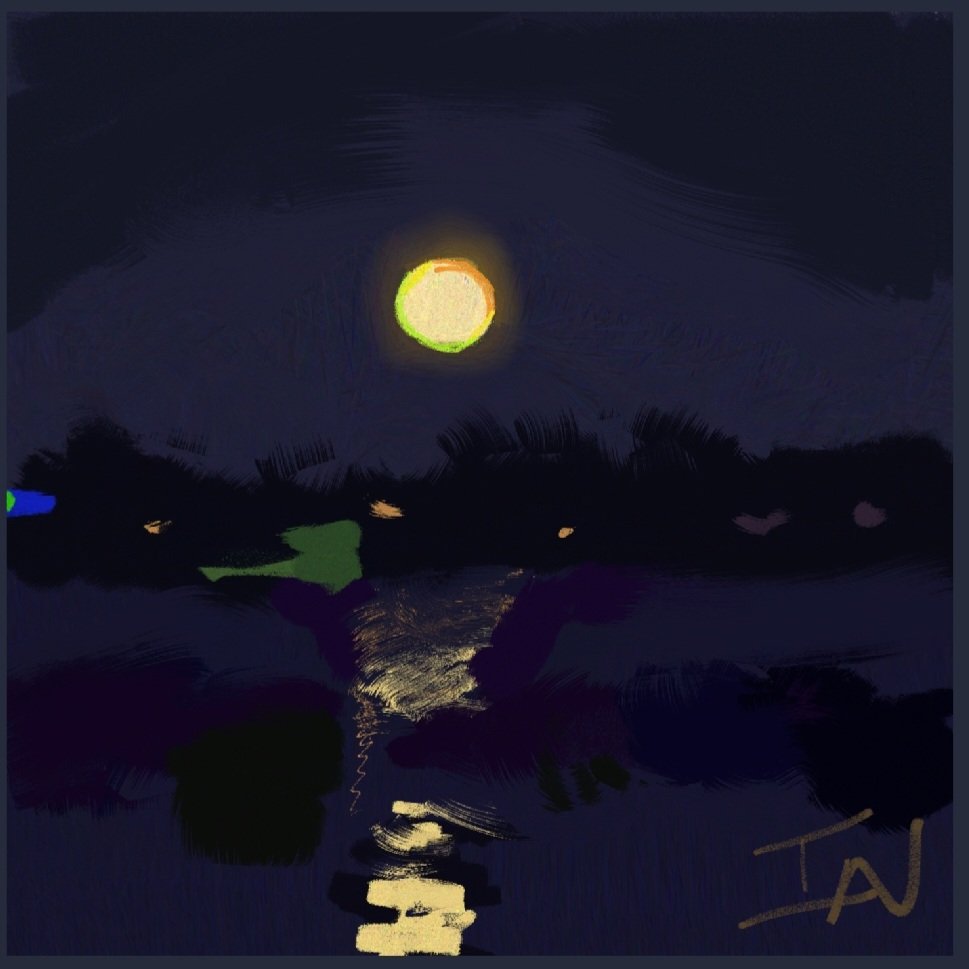 ian30art's tweet photo. Quick harvest moon I did a month ago and forgot to post #heavypoly #HEAVYPAINT #note10plus #digitalpainting #digitaldrawing https://t.co/i7nvlz1wn7
