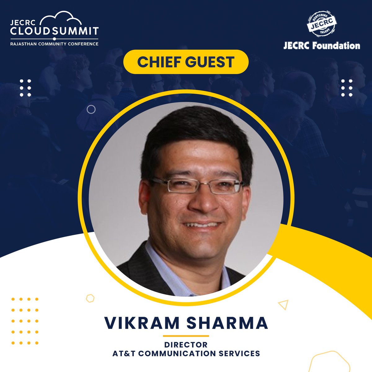 A leader, a mentor, words may lack to describe this personality who graced us with his presence in  India's first ever offline Cloud Summit.We are proud to present Mr. Vikram Sharma Director - Network Integration Business at AT&amp;T Communication Services India  as our chief guest