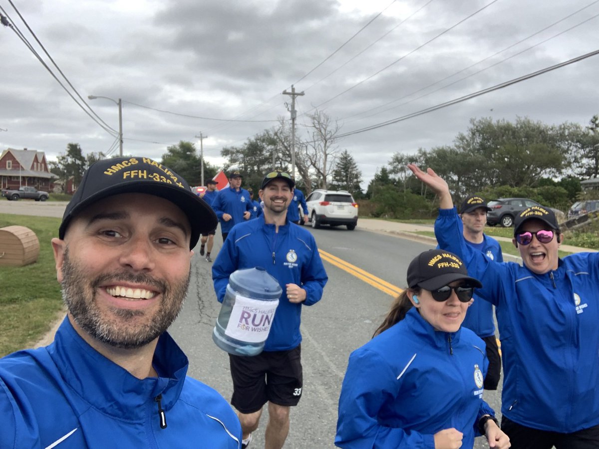 RunForWishesNS's tweet photo. The Run For Wishes team will make a cheque presentation to Make-A-Wish this afternoon. We have reached 99% of our fundraising goal. Please consider donating by clicking on the link below. An official tax receipt will be issued:

https://t.co/r6Hr2vRLAB

#RunForWishesNS 🌟 https://t.co/FNmEIUM92z