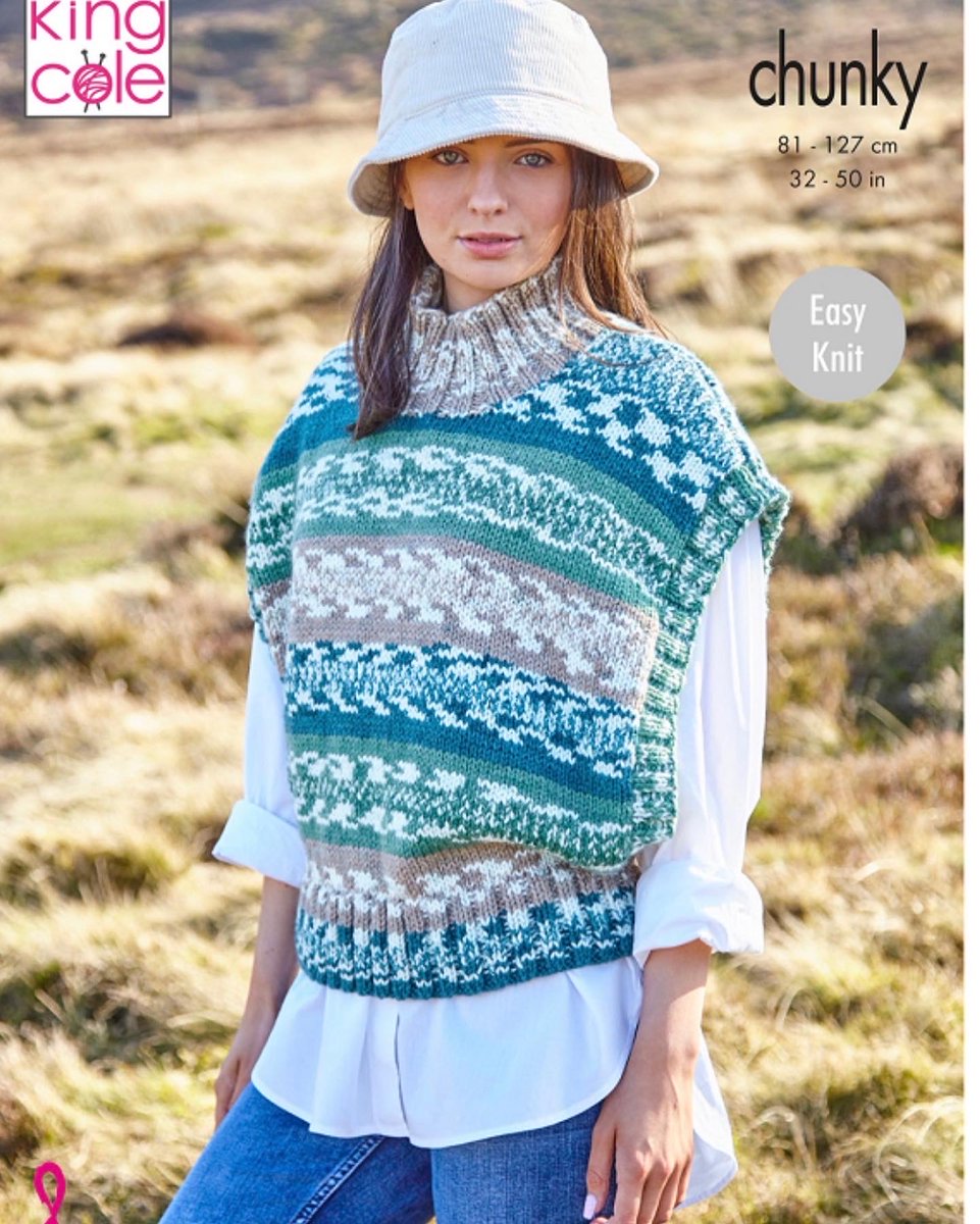 deltawoolshop's tweet photo. Our latest yarn from King Cole is Nordic Chunky in 8 fair isle shades. A great selection of garments, accessories and blankets. 

A size 36/38 sweater or cardigan takes just 4 balls and costs £24.00 to make. https://t.co/CZdLcnLh3L
