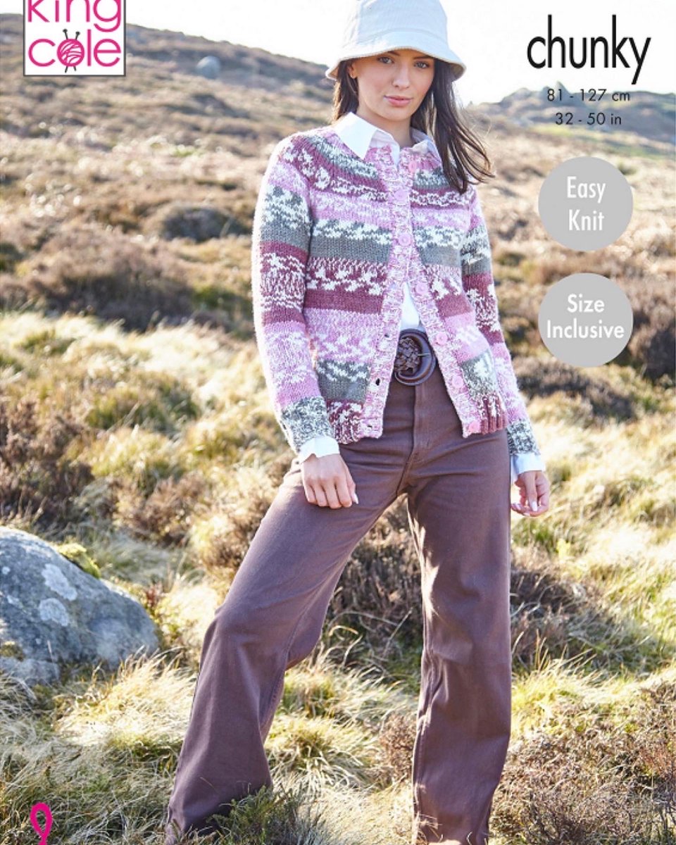 deltawoolshop's tweet photo. Our latest yarn from King Cole is Nordic Chunky in 8 fair isle shades. A great selection of garments, accessories and blankets. 

A size 36/38 sweater or cardigan takes just 4 balls and costs £24.00 to make. https://t.co/CZdLcnLh3L