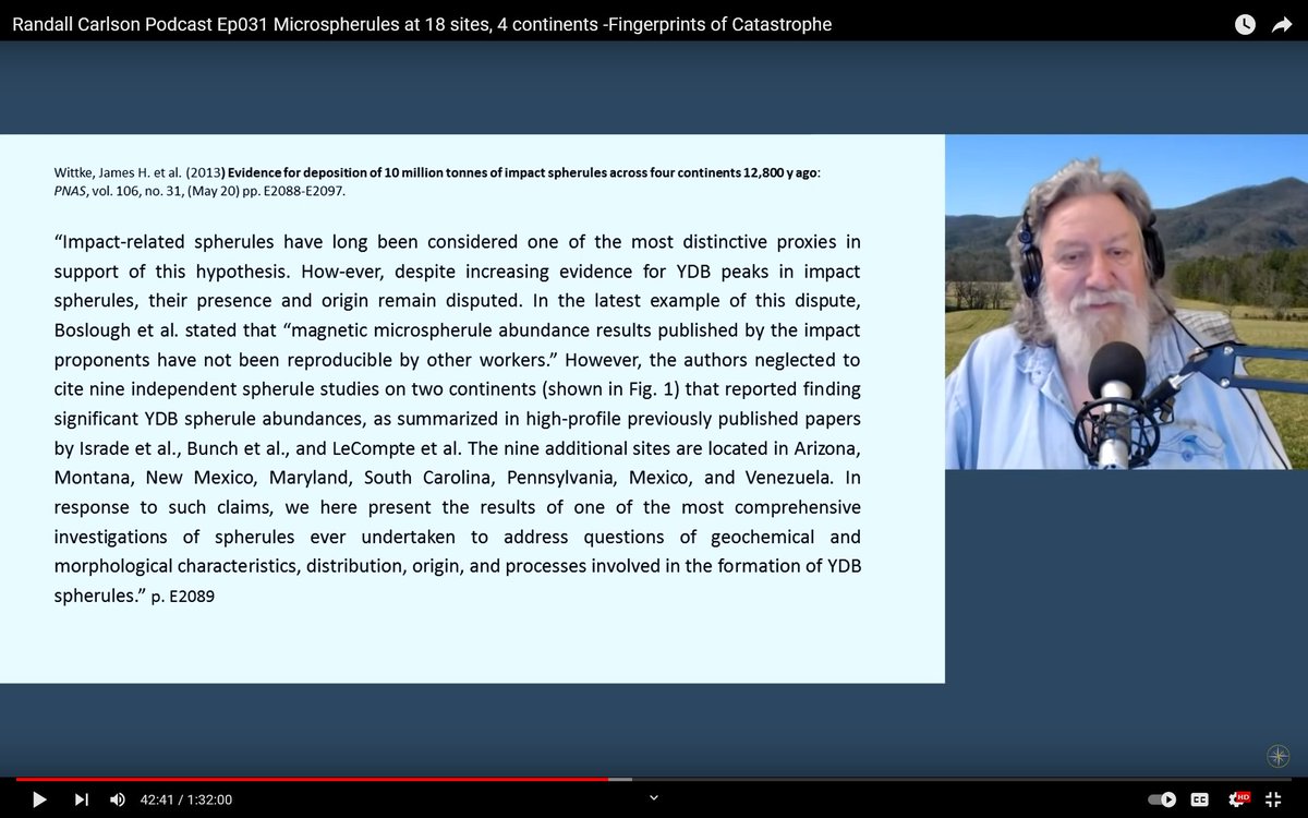 rightclicksaveM's tweet photo. Material from: "Randall Carlson Podcast Ep031 Microspherules at 18 sites, 4 continents -Fingerprints of Catastrophe"

Source:https://t.co/WATXnArBth

#Kosmographia #RandallCarlson #Podcast #YoungerDryas #Impact #Spherules #Evidence https://t.co/KzeAG2M0YX