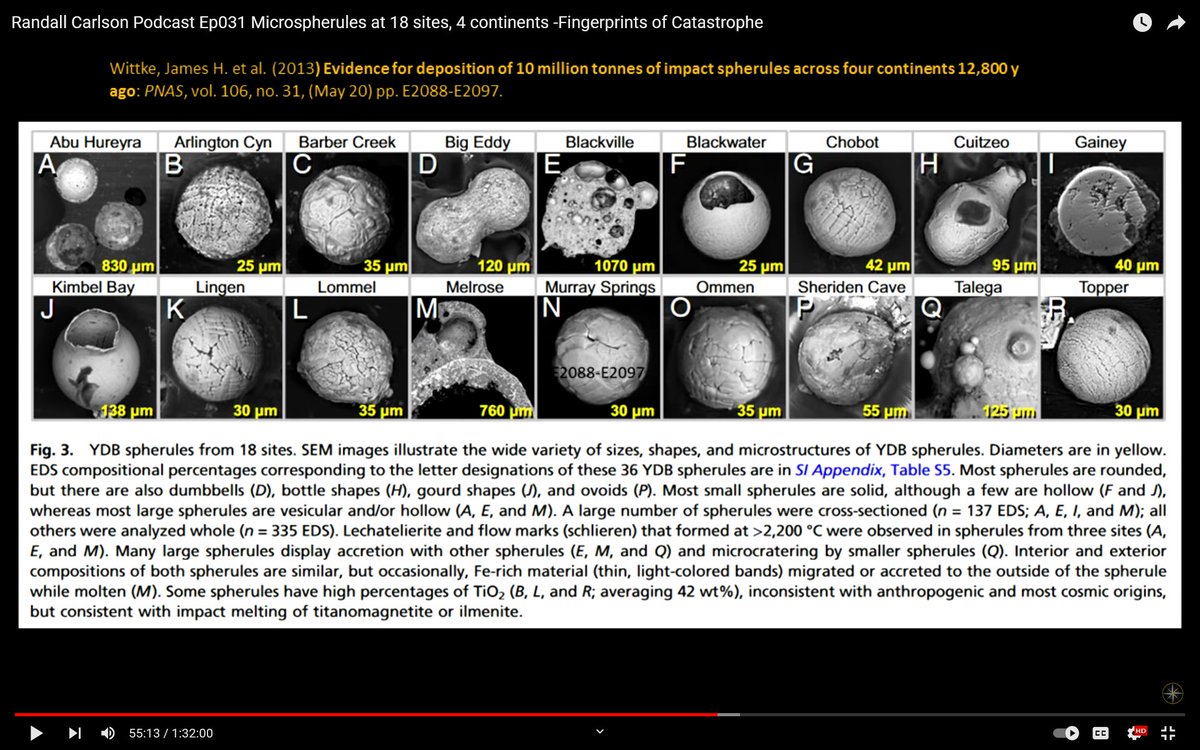 rightclicksaveM's tweet photo. Material from: "Randall Carlson Podcast Ep031 Microspherules at 18 sites, 4 continents -Fingerprints of Catastrophe"

Source:https://t.co/WATXnArBth

#Kosmographia #RandallCarlson #Podcast #YoungerDryas #Impact #Spherules #Evidence https://t.co/KzeAG2M0YX