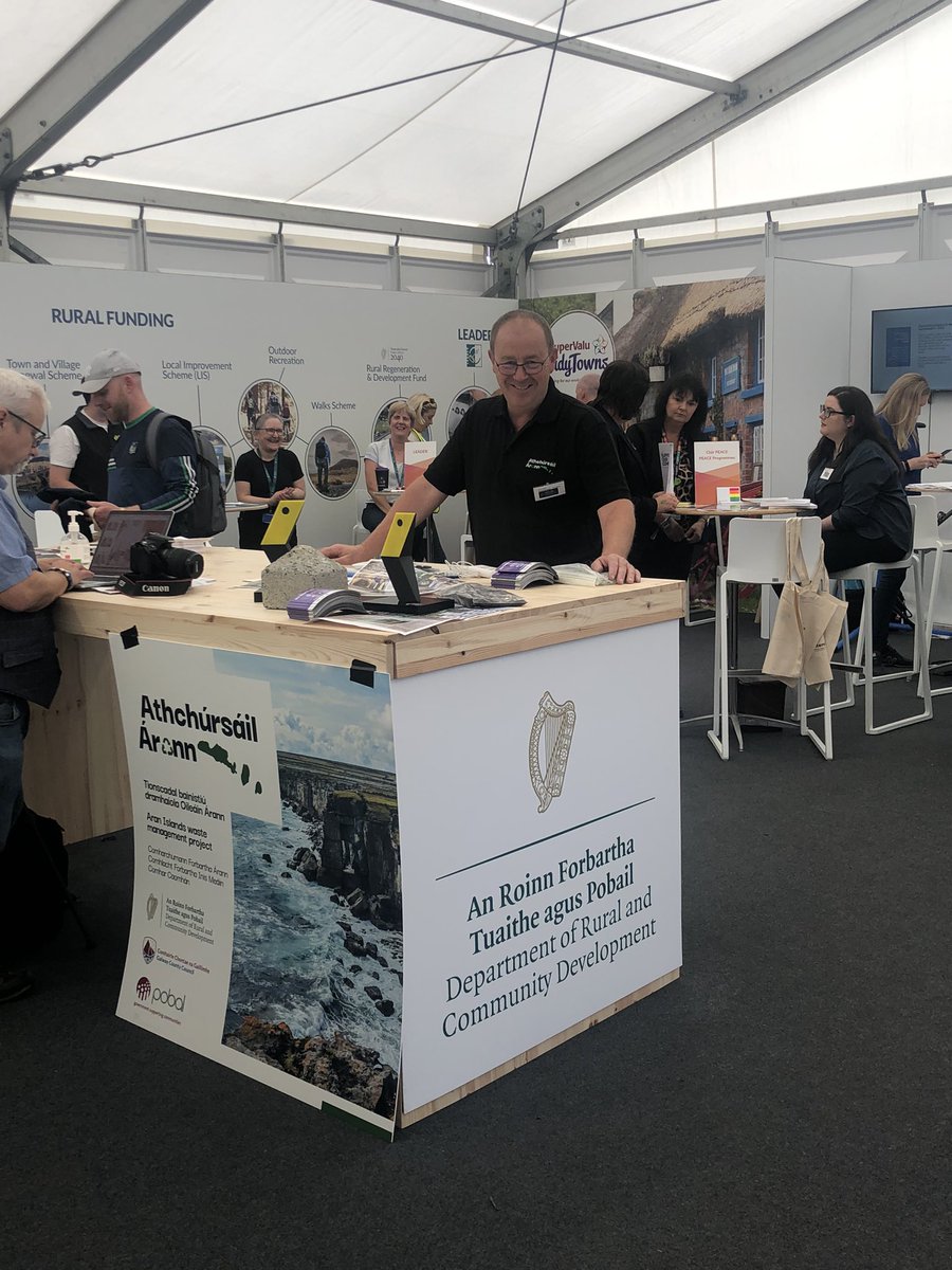 DirraneBreda's tweet photo. Athchúrsáil Arann @ ploughing championship in Block 3, Row 19, in our rural future tent https://t.co/pVdnhumKHx