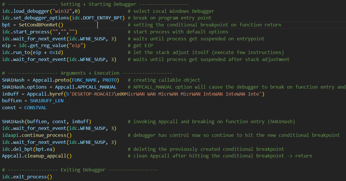 vinopaljiri's tweet photo. "Native function and Assembly Code Invocation"
My first @_CPResearch_ post showing tricks and practical usage of #IDA #Appcall, #Dumpulator @mrexodia and pure #Unicorn.
Getting the best and full of annotated code snippets🤗 https://t.co/nHAS0ka8cG