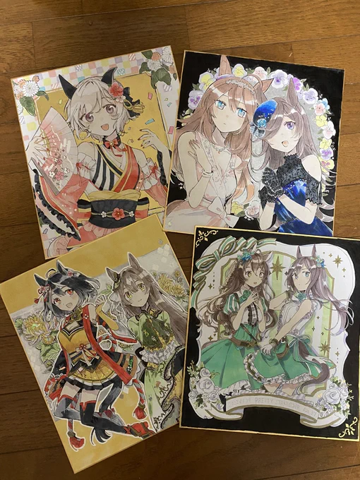 色紙描くのすし 