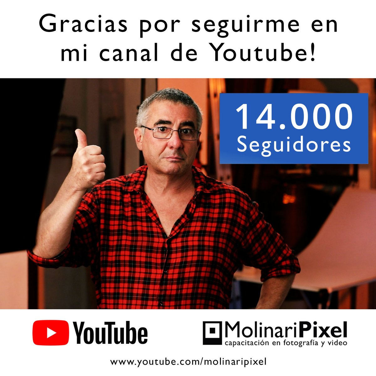 molinaripixel's tweet photo. Ya somos 14.000 en https://t.co/ot0zXKZArU !#youtube #adobe #Photoshop #Lightroom #España #Mexico #Argentina #Perú #Colombia #Uriguay #Chile #Bolivia #Ecuador #Guatemala #Nicaragua #Venezuela https://t.co/cDRimYhYdH