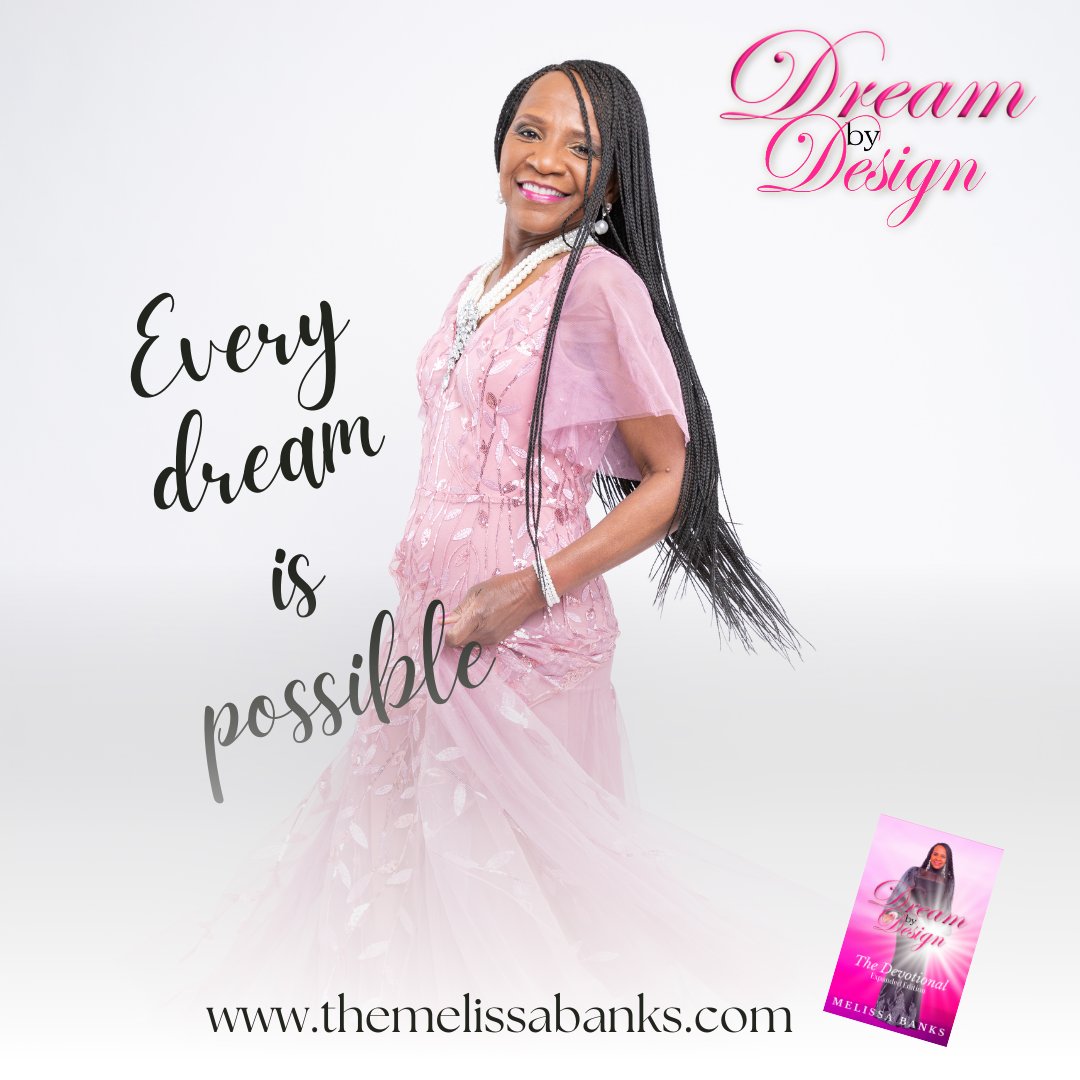 melissabanksco's tweet photo. Dreams don't have expiration dates. Nor do you have to stop with one single Dream. It's all up to you. Every Dream is possible. How big can you Dream?
#dreambydesign #everydreamispossible #dreambig #wednesdaymotivation https://t.co/s7gyJH7b5d