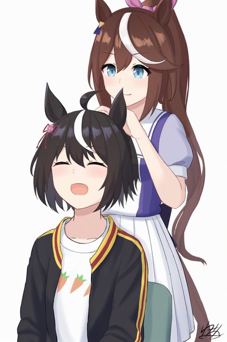 お揃い#ウマ娘 #トウカイテイオー #キタサンブラック 
