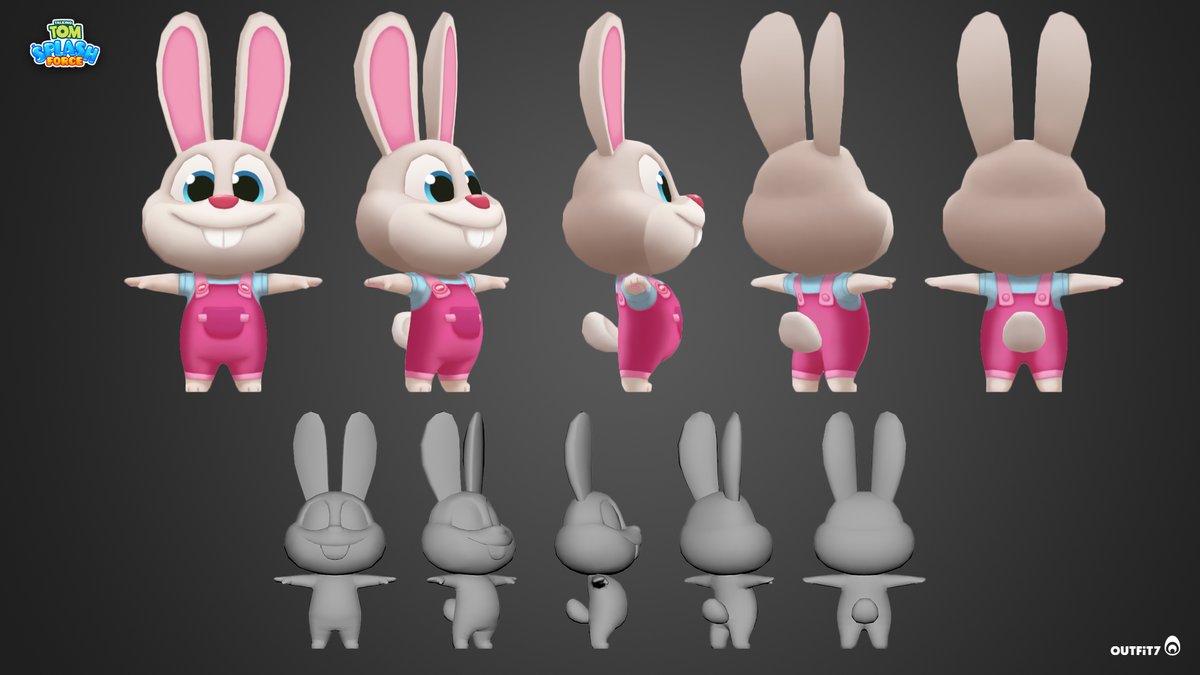 Talking Tom Splash Force - Rabbit 🐰

🎨 @outfit7official: Client
🎨 Ocellus Services: Art direction

More on 👉 bit.ly/3S2bLox
#TalkingTom #Character #GameArt