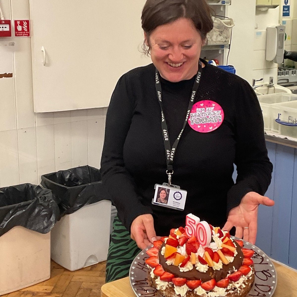 HighfieldPrep's tweet photo. A very BIG Highfield happy birthday to our one in a million Deputy Head! Our talented cook Maria made this showstopper! #highfieldprep #prepschoollife #prepschool #berkshire #maidenhead #birthdaycelebrations https://t.co/HN2FJzZnfr