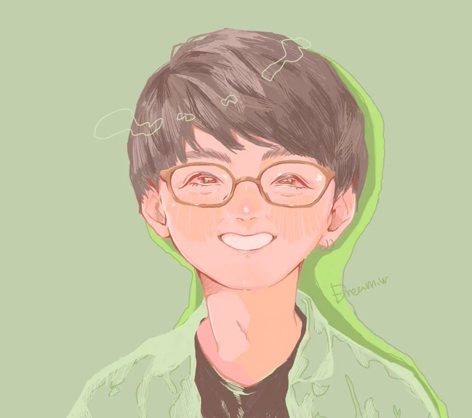 同じモデルさんで似顔絵描かせていただきました〜 