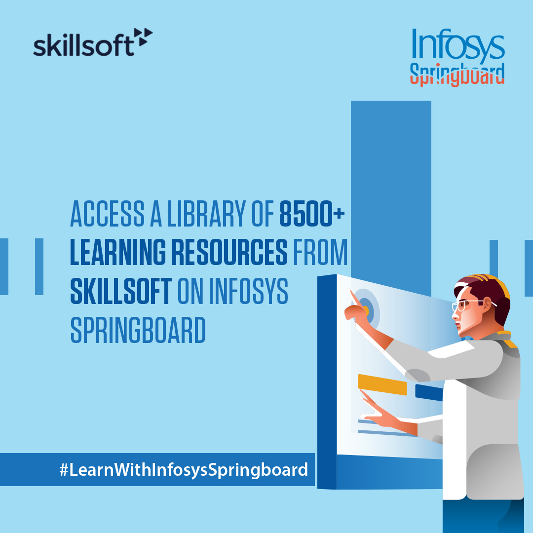 InfySpringboard's tweet photo. Hone your current skill set while also developing new ones to be confident and competent with 8500+ resources featured by #Skillsoft on #InfosysSpringboard.
Visit https://t.co/aK2QU2PzS4
#FactsOnFridays #FactsToImpress #CodingArena #eLearningWithInfosys #Coding #Engineer https://t.co/eZpLceLzun