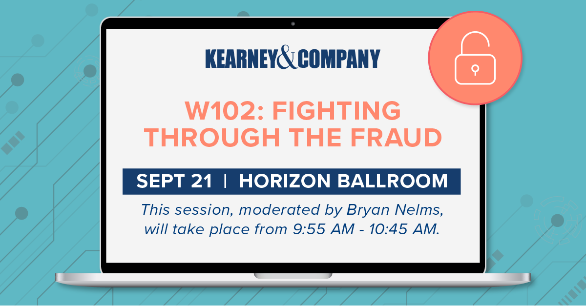 Kearneyandco's tweet photo. This morning, Kearney Partner Bryan Nelms will moderate session W102: Fighting Through the Fraud at @AGACGFM #Fraud22! #LetsGoKearney #GovernmentAccounting #WhyKearney #AGA https://t.co/XyE3Ls5a3Q