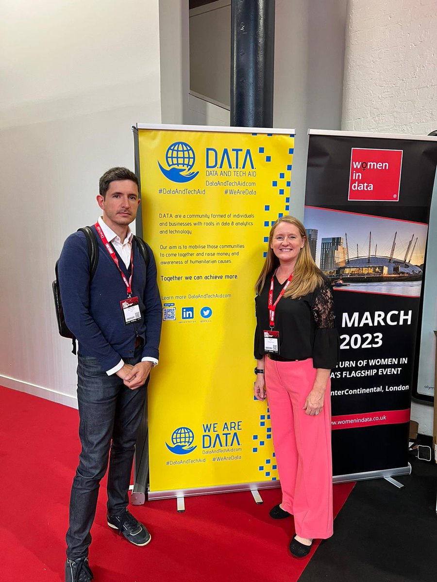 DATA_Aid_'s tweet image. It is BUZZING here at @BigData_LDN ! Come see us and the amazing @Women_In_Data at stand #910 #DataandTechAid