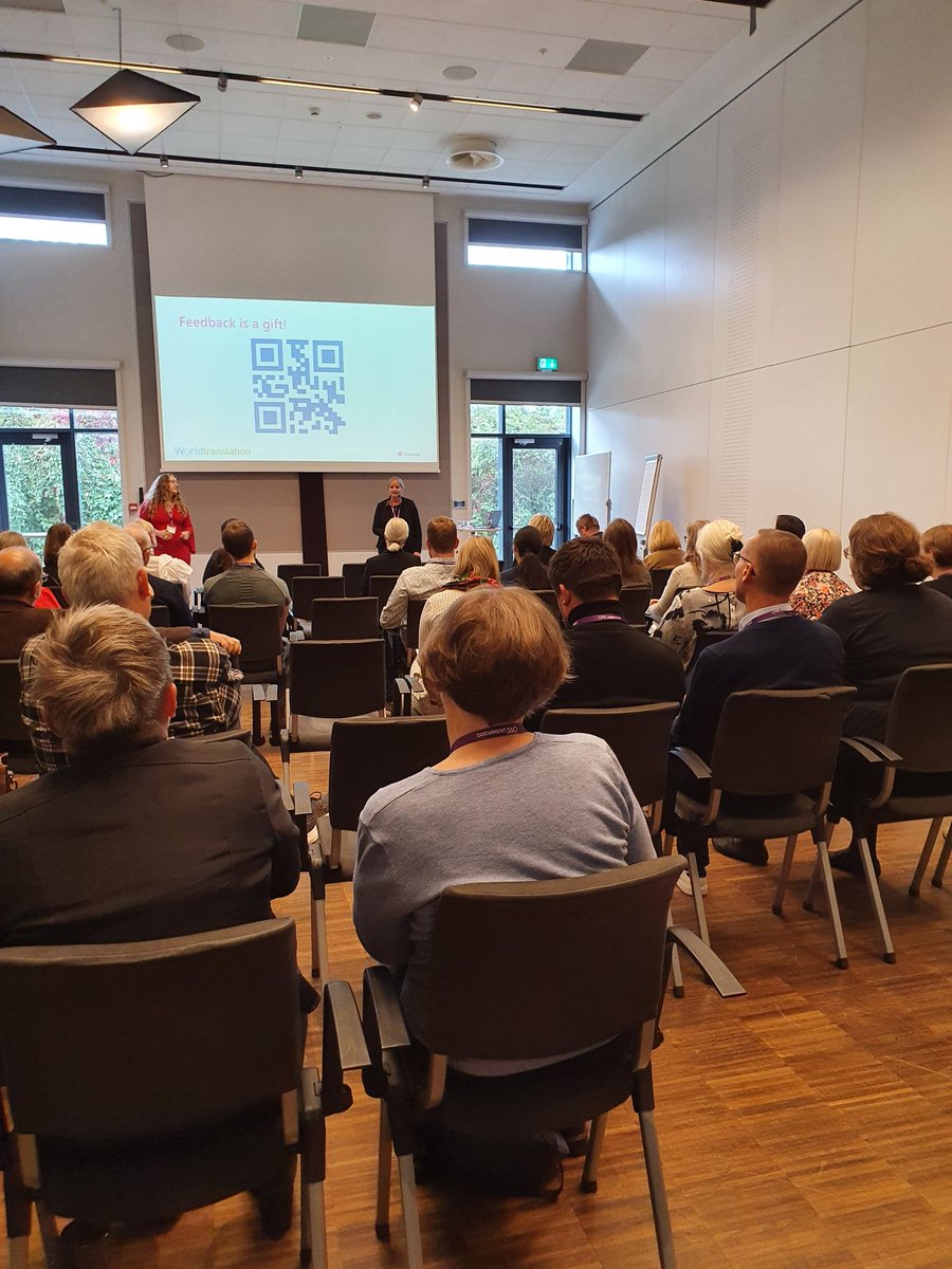 tekom_Europe's tweet photo. A great partner presentation about how close customer/supplier collaboration can improve your translation process by Maiken and Sanne!
#techkomm #nordic_tk https://t.co/m5olypbOEw