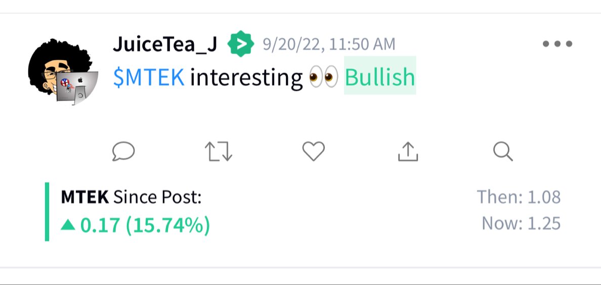 $MTEK just load and be patient. 15% is nothing. 📦📦📦📦🛳 $SOBR $BCAN