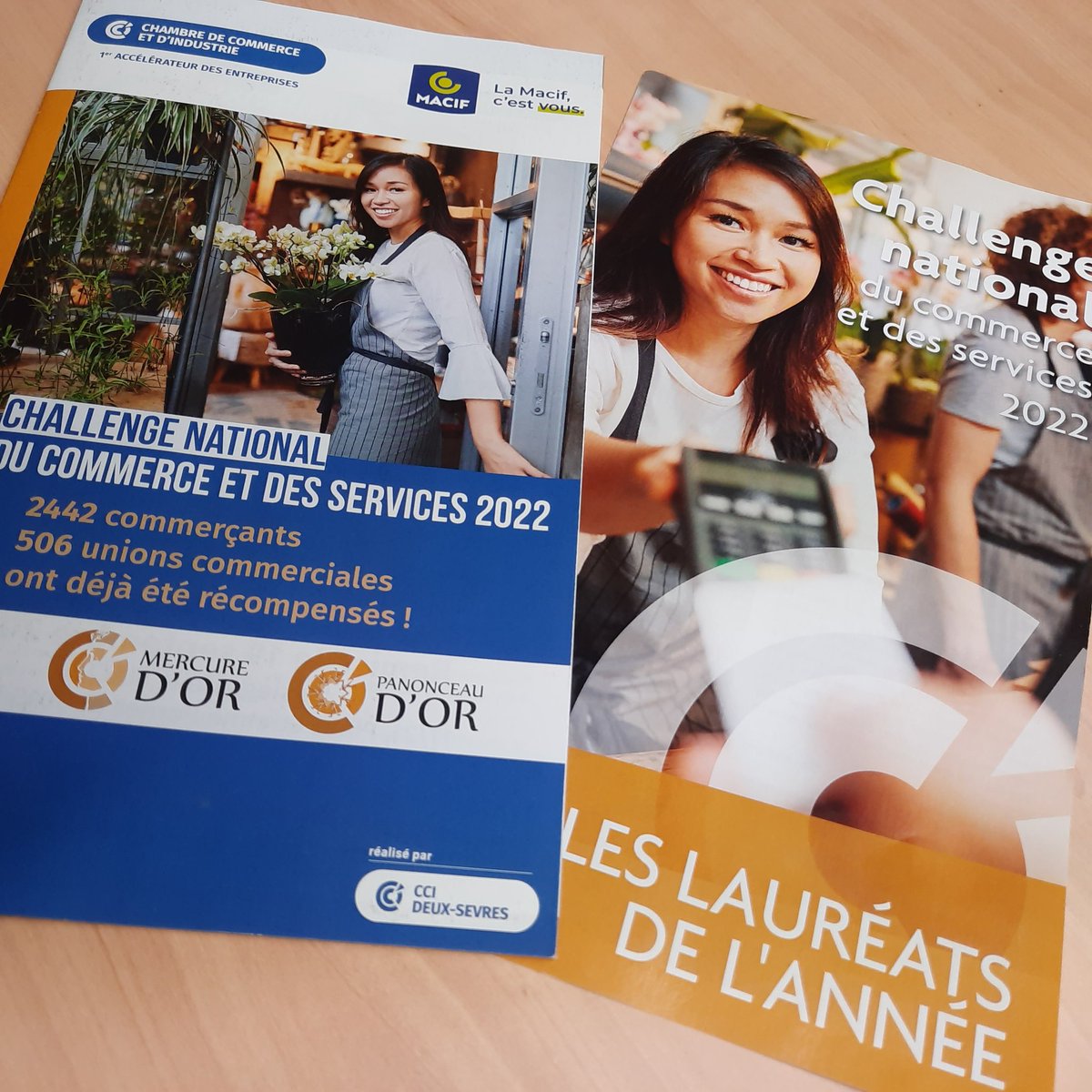 ACourqueux's tweet photo. 19 sept #ChallengeNationalduCommerceetdesServices  de @ccifrance et @CCIDeuxSevres chez @MacifAssurances.

@FFACOMMERCANTS  @AesioMutuelle j ai remis Panonceau d or à @animenflech,
Dynamisme, nbreuses initiatives, événements d envergure et des projets!

Encore un grand Bravo 👏👏 https://t.co/8e0ueJoofO