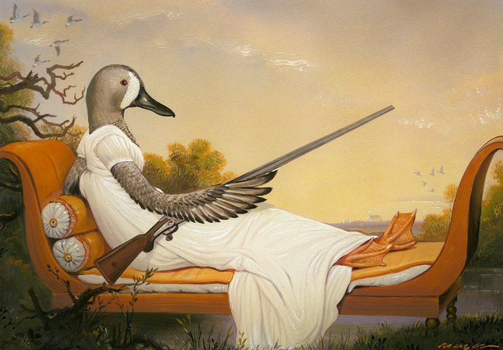TheWeberGroup's tweet photo. In honor of the 1 year anniversary of John Oliver's Duck Stamp Competition we're sharing Bill Mayer’s alternate ideas.  Check them out on our latest newsletter https://t.co/3dH2s3byWp #TWG #ArtRep #Illustration #BillMayer #Gouache #FWS https://t.co/WGtJFxzdqK