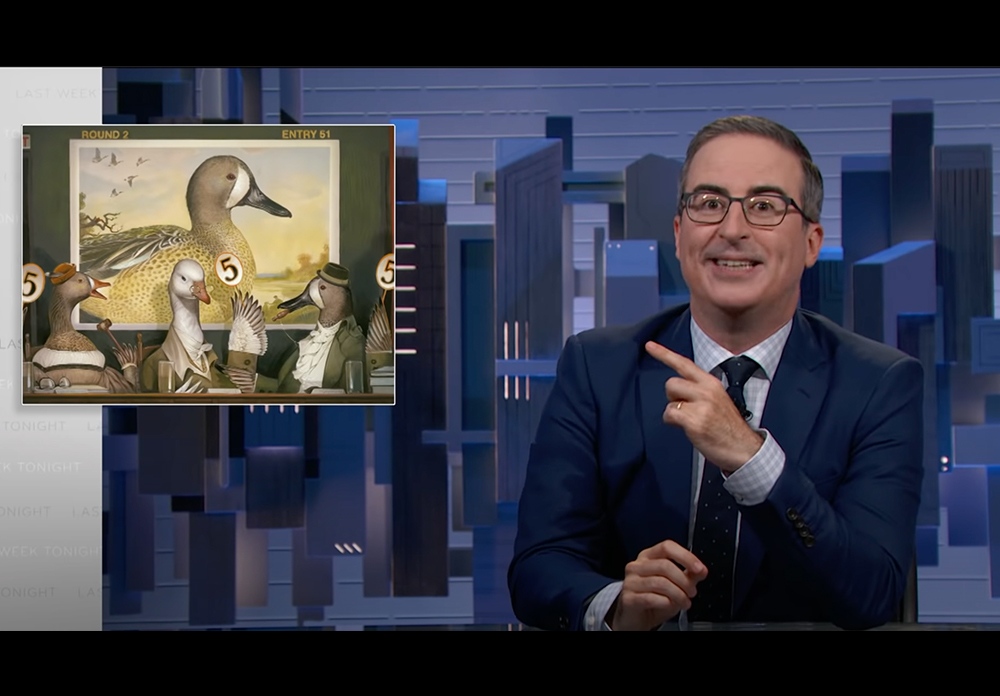 TheWeberGroup's tweet photo. In honor of the 1 year anniversary of John Oliver's Duck Stamp Competition we're sharing Bill Mayer’s alternate ideas.  Check them out on our latest newsletter https://t.co/3dH2s3byWp #TWG #ArtRep #Illustration #BillMayer #Gouache #FWS https://t.co/WGtJFxzdqK