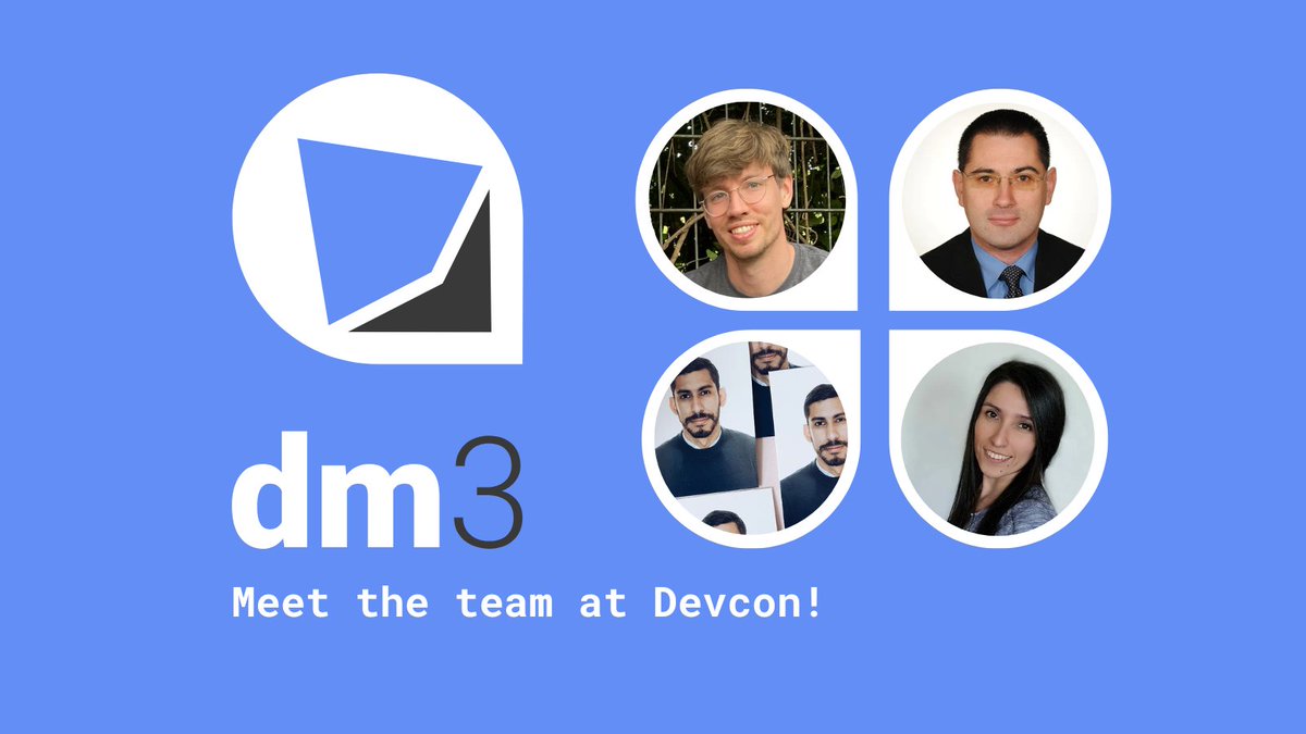 dm3protocol's tweet photo. .@EFDevcon, we are getting ready! 🇨🇴 Our project lead @Hei_Koo will give a lightning talk about dm3 there. We'll let you know the date and time soon. 😁 Don't miss it and meet Heiko and the rest of the dm3 and @cventurestudio team! https://t.co/O8TFSNuAVy