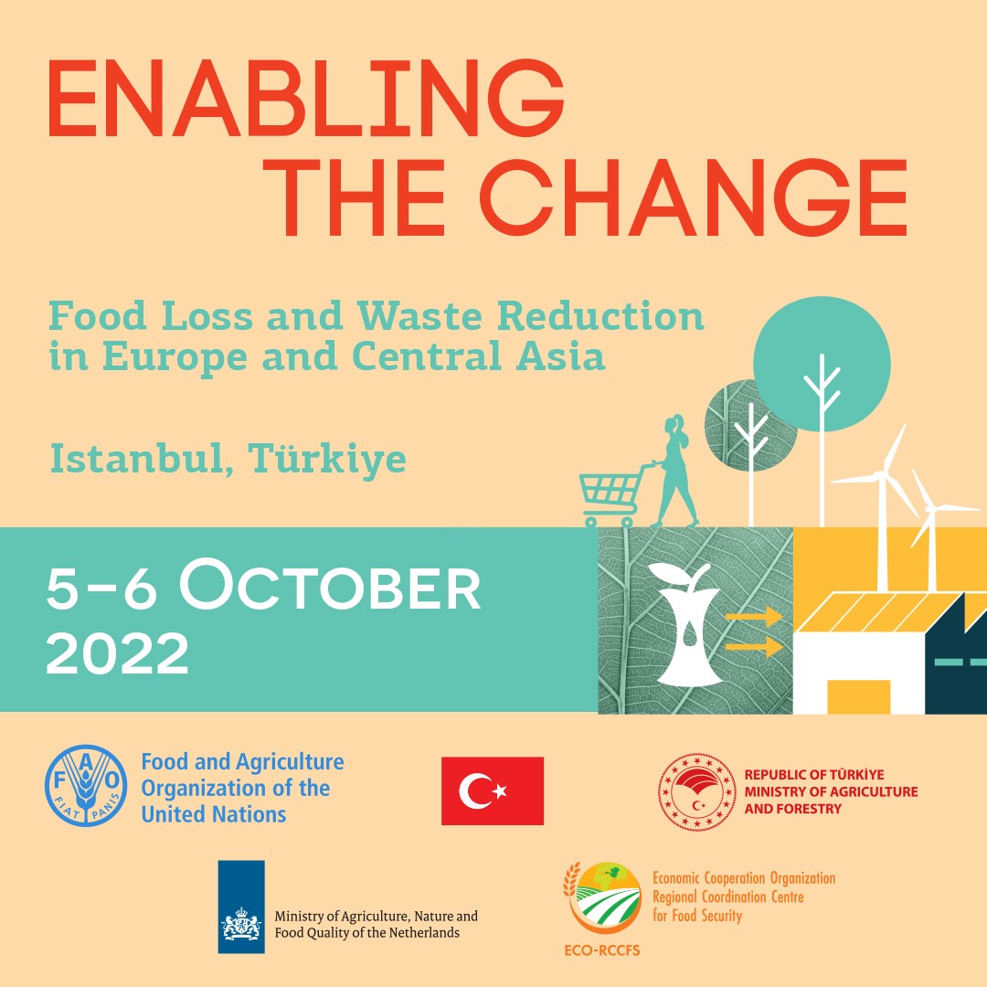 📢 EVENT | Regional Conference on Food Loss and Waste Reduction in Europe and Central Asia “Enabling the change”

📅 Oct 5 
🕗 8 AM CEST
📲 bit.ly/3QZqT4M

#NotWasting #FLWDay #FoodWaste #FoodLoss #SDG12