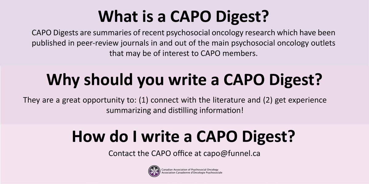 CAPO_ACOP's tweet photo. .@CAPO_ACOP Read an interesting article? Consider writing a #CAPO digest and sharing what you learned! See below to learn all about why you should write one and how to do it. https://t.co/BVx57kMKsu