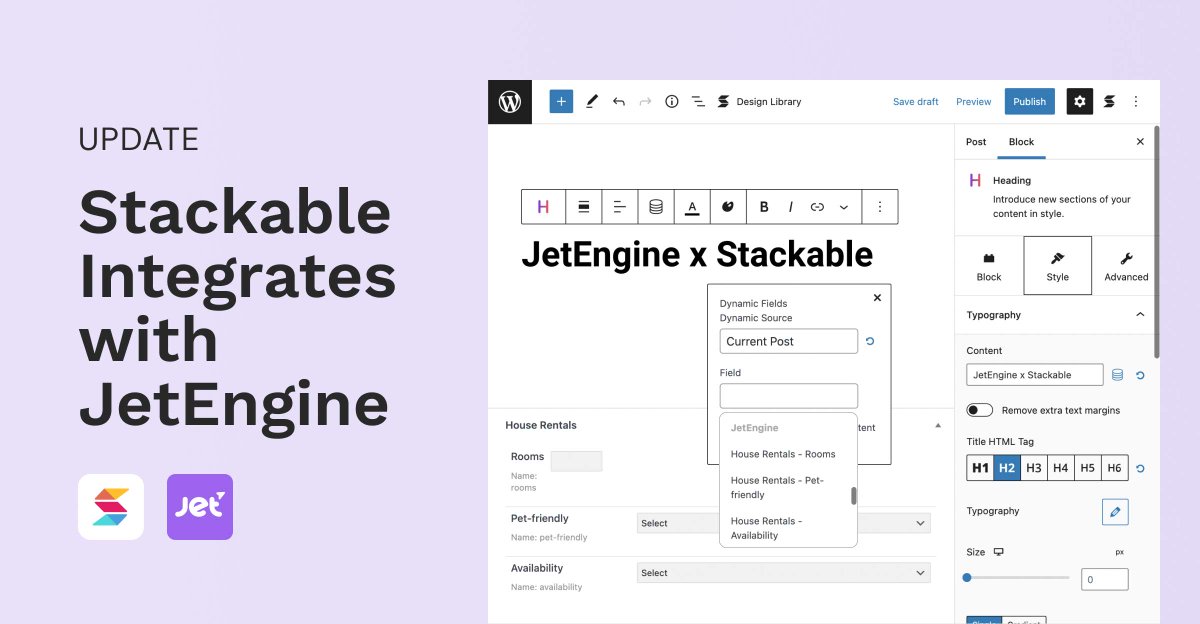 wpnewsio's tweet image. #Stackable Integrates With #JetEngine wp.me/pcwFPp-9EY

#WordPress #Plugins #Integration
