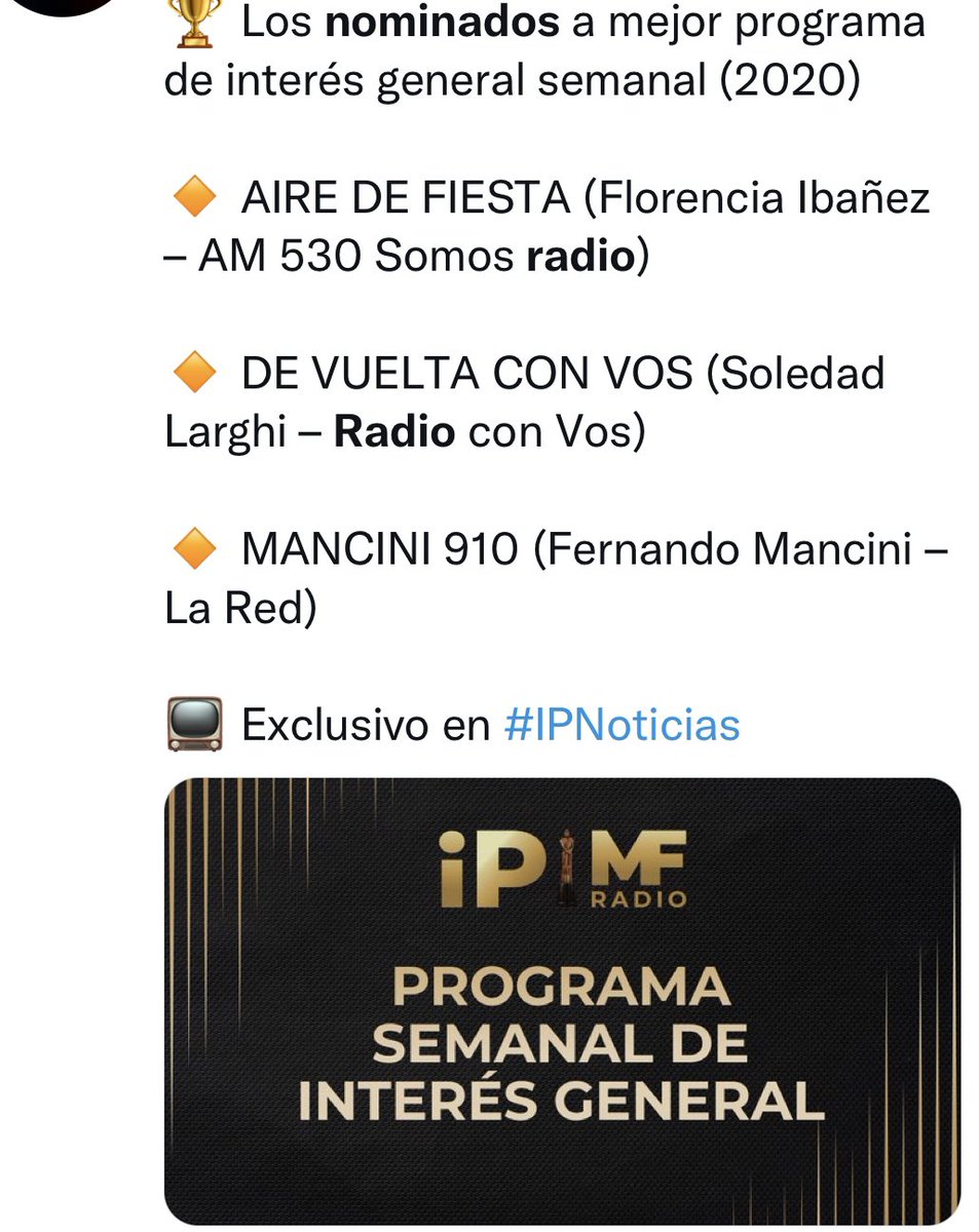Soledad Larghi tweet media