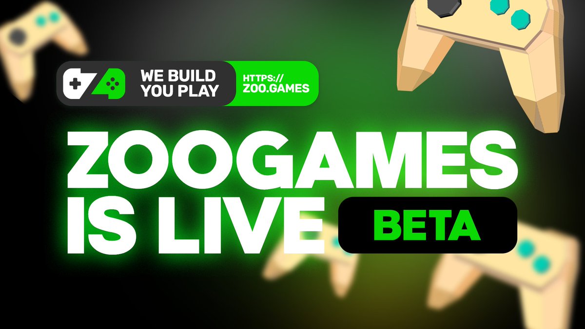 #ZooGames is ALL, ZooGames is here!

Be amongst the first to join Zoo.Games and discover our amazing #gaming platform

Book your GameID TODAY + connect primary and secondary addresses from any #EVM chain

WE BUILD, YOU PLAY

More info here👇

medium.com/@ZooEcosystem/…