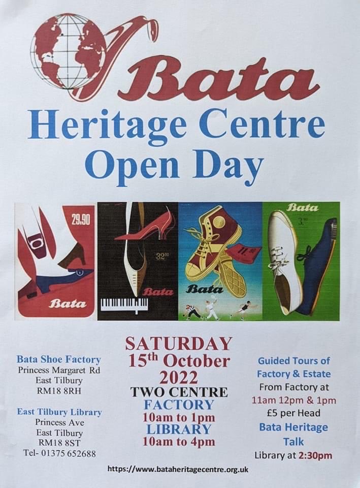 Here’s a poster for our forthcoming Open Day on 15 October.  For full details of the event and how to book a guided tour, please visit our website events page at bataheritagecentre.org.uk/upcoming-event…