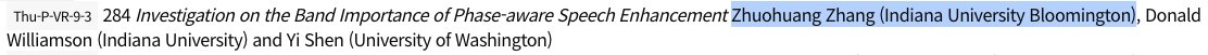 Three of our group's papers are being presented at <a href="/ISCAInterspeech/">INTERSPEECH 2025</a>. Be sure to watch the videos and ask any questions.