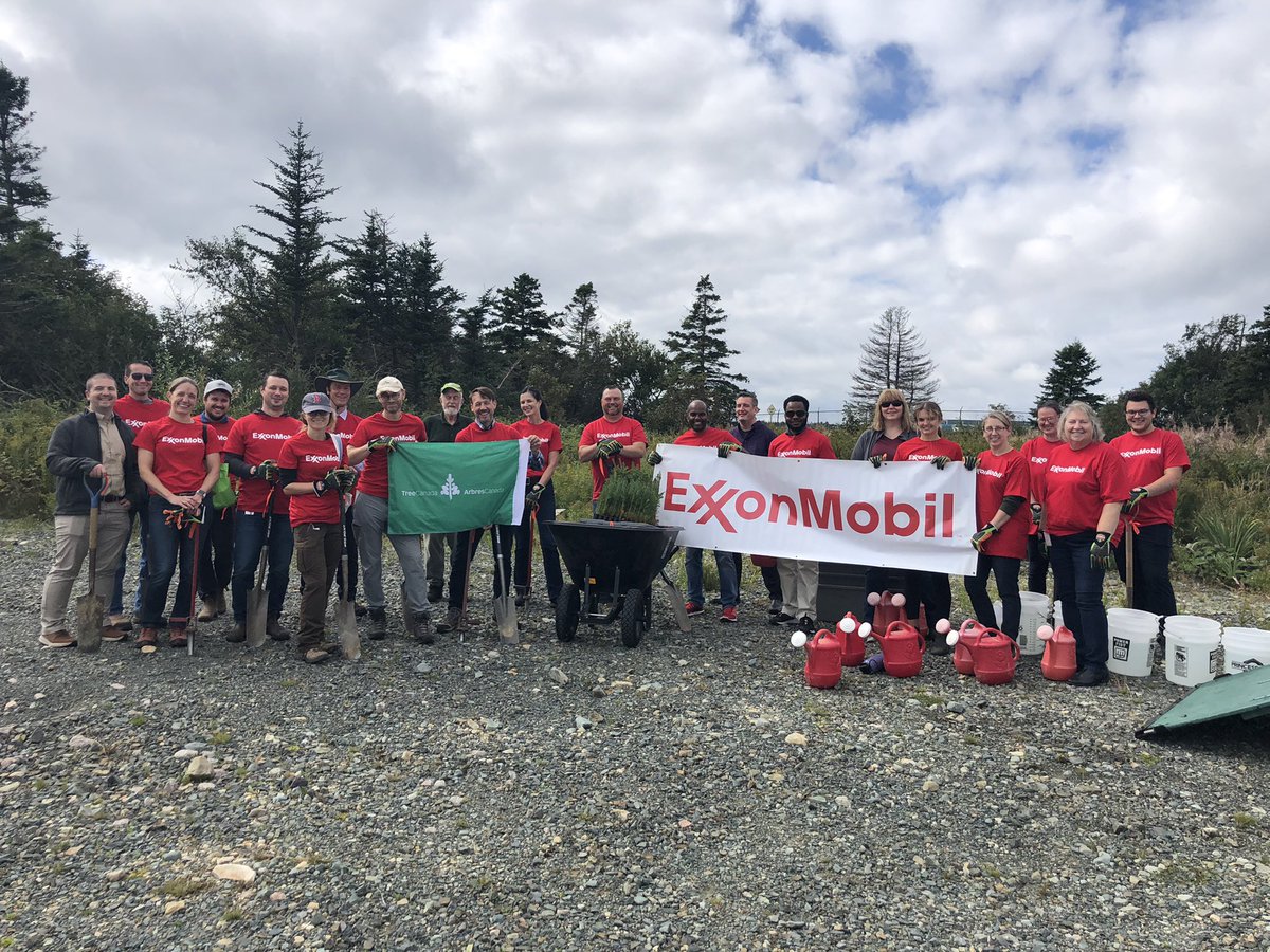 Our team had a great time planting trees on Hebron Way with <a href="/TreeCanada/">Tree Canada</a> again this year! Trees planted were funded by a donation of $10,000 from ExxonMobil Canada.