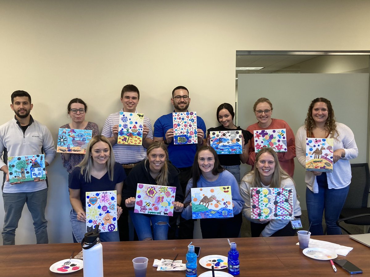 First Resident Development Day of the year yesterday! We had some teaching certificate modules, implicit bias discussion, and a personality test. Topped off by a well-being painting activity.
#PharmRes #TwitteRx #wellbeing #teachingcertificate