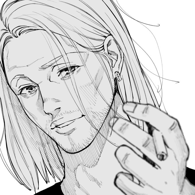 息抜きにいけおじ描いとったらカート・コバーンになったわけで 