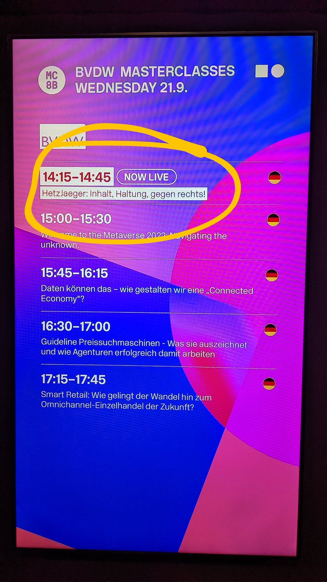 Wie passt #Data &amp; #Creativity zusammen?! In der #BVDW-Masterclass über die #Hetzjaeger-Kampagne erfährst du mehr! 👉🏼 Halle 8 MC 8B 👈🏼 #dmexco #bvdw #lautgegenrechts