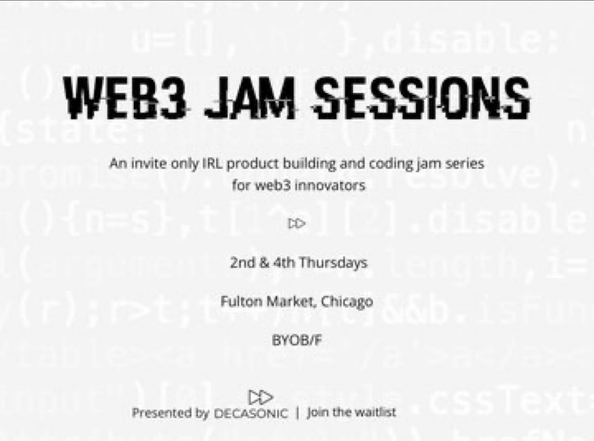 paulhsu's tweet image. 💥 Innovation kindles when ideas meet capital. 
🔥 Innovation accelerates when the density of ideas aligns with catalytic capital. 
🌎 Innovation transforms the world for inclusive growth. 

🚀 Introducing Web3 Jam Sessions, Presented by @Decasonic. #web3JS