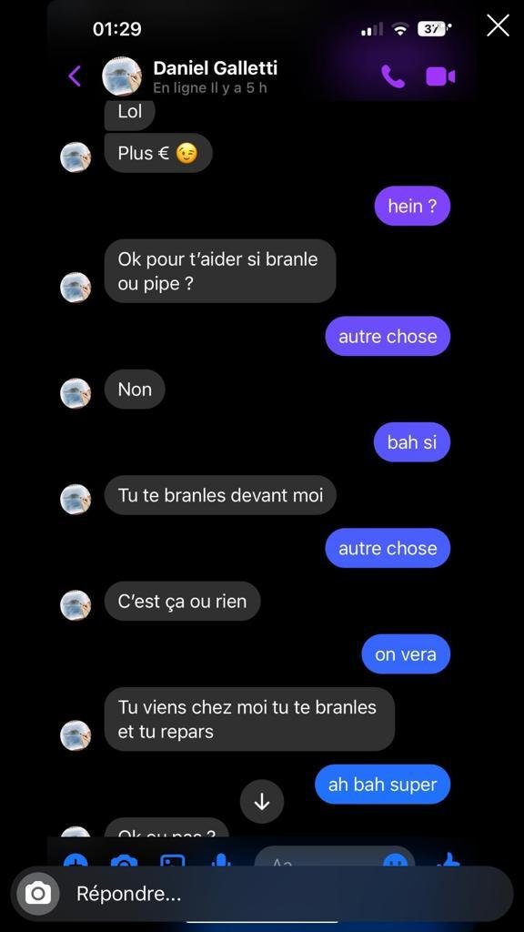Daniel Galletti, boss de l'arbitrage en IDF, promettait des bonnes notes d'arbitrage à des mineurs pour monter en grade. Pour ce faire, les conditions étaient de se masturber chez lui.

La FFF l’a licencié cet été en apprenant ces histoires, mais n’a pas informé la police.