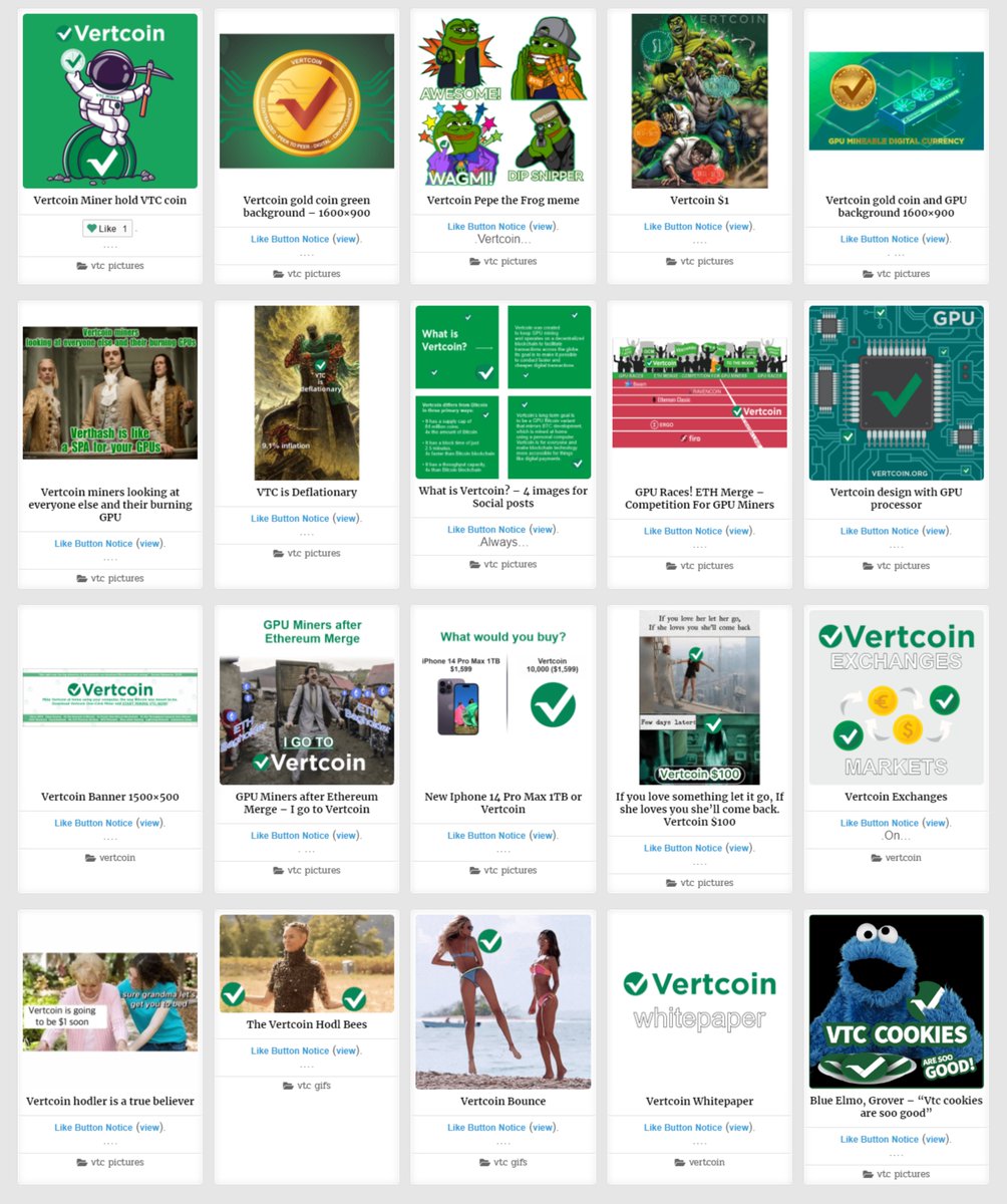 VertcoinFUN's tweet image. A lot of new content has been added in recent days!

#cryptocurrency #CryptoNews #Crypto #meme #bitcoin #fed #twitch #Ethereum #Ripple #LUNACLASSIC #Dogecoin #Litecoin #Cardano #Ravencoin #EthereumClassic #Monero #Zcash #kadena #Digibite $btc #BTC

Thank you #Vertcoin community!