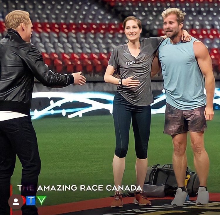 BrainTumourFdn's tweet photo. Congratulations to brain tumour survivor @CatherineWrefo2 and @CraigRamsayFit, winners of the 2022 #AmazingRaceCanada! https://t.co/CBos5eQ5op