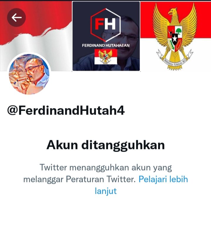 New_Termul's tweet photo. Baru juga aktif sudah di tegur, yuk  rame2 panggil @FerdinandHutah4 siapa tau kekuatan netizen bisa kembali aktif.
@FerdinandHutah4 https://t.co/DyQRvq00aR