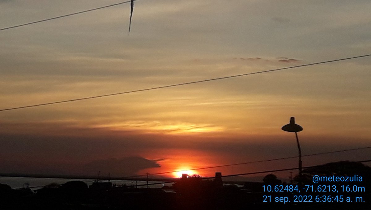 MeteoZulia's tweet photo. Asi de bonito y fresco Amaneció en #Maracaibo este #Miercoles #21Sep2022 despues de las #Lluvias de la madrugada
#Felizdia
#Sol #Nubes #Tormentas
#Sun #Sunrise #SunriseLovers #Clouds #CloudsLovers #Storm #StormHours #StormLovers #Picoftheday #ThePhotoHour https://t.co/6Sa5h6lHjC