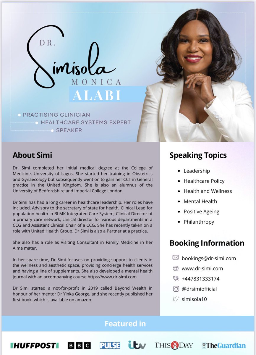 Developing this side of me was a positive unintended outcome of my NHS leadership roles. I have decided to put some structure around it. Open to speaking events globally and with private and public enterprises. #speaker #leadership #motivation #populationhealth #policy #DrSimi