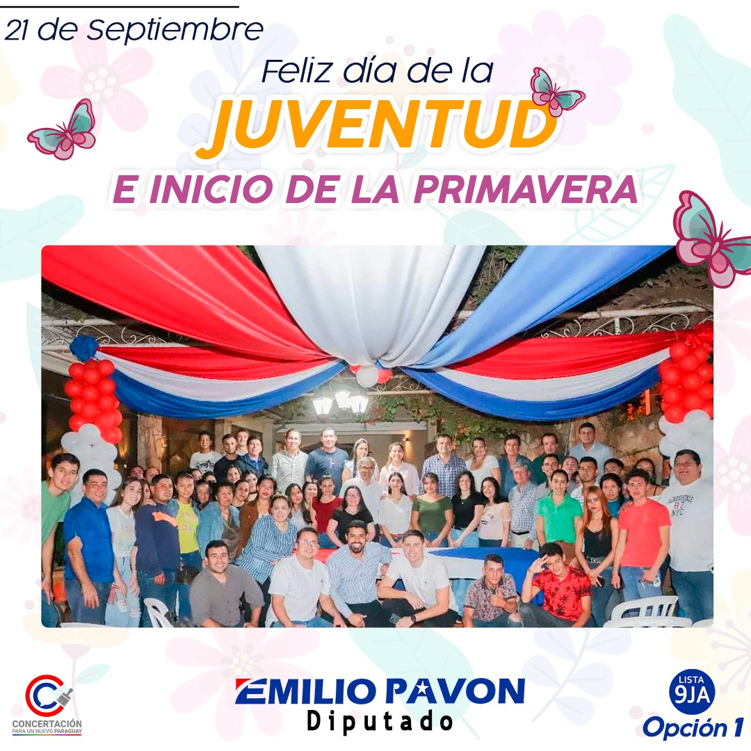 ¡Feliz día de la Juventud e Inicio de la Primavera!🌷🌻🥳😀

#21deseptiembre #díadelajuventud